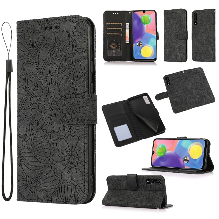 Skin Feel Embossed Sunflower Horizontal Flip Leather Case with Holder & Card Slots & Wallet & Lanyard, For Samsung Galaxy Note9, For Samsung Galaxy Note20 Ultra, For Samsung Galaxy S20 Ultra, For Samsung Galaxy S21 Ultra 5G, For Samsung Galaxy A30s����...
