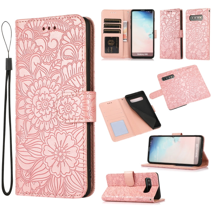 Skin Feel Embossed Sunflower Horizontal Flip Leather Case with Holder & Card Slots & Wallet & Lanyard, For Samsung Galaxy Note9, For Samsung Galaxy Note20 Ultra, For Samsung Galaxy S20 Ultra, For Samsung Galaxy S21 Ultra 5G, For Samsung Galaxy A30s����...