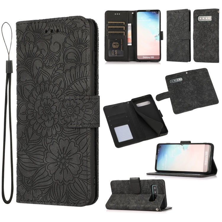 Skin Feel Embossed Sunflower Horizontal Flip Leather Case with Holder & Card Slots & Wallet & Lanyard, For Samsung Galaxy Note9, For Samsung Galaxy Note20 Ultra, For Samsung Galaxy S20 Ultra, For Samsung Galaxy S21 Ultra 5G, For Samsung Galaxy A30s����...