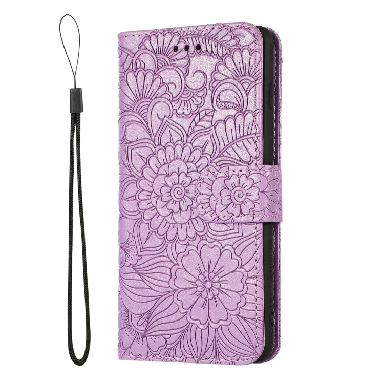 Skin Feel Embossed Sunflower Horizontal Flip Leather Case with Holder & Card Slots & Wallet & Lanyard, For Samsung Galaxy S10+, For Samsung Galaxy S10e, For Samsung Galaxy A20s, For Samsung Galaxy A40, For Samsung Galaxy Note8, For Samsung Galaxy J6���...
