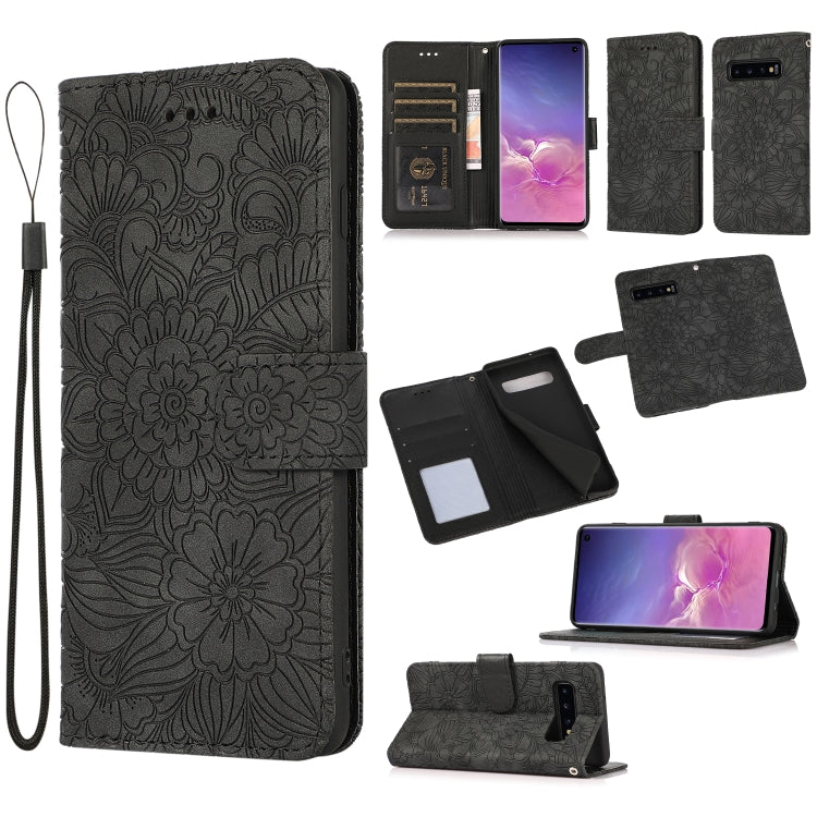 Skin Feel Embossed Sunflower Horizontal Flip Leather Case with Holder & Card Slots & Wallet & Lanyard, For Samsung Galaxy S10+, For Samsung Galaxy S10e, For Samsung Galaxy A20s, For Samsung Galaxy A40, For Samsung Galaxy Note8, For Samsung Galaxy J6���...