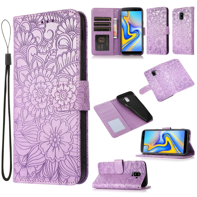 Skin Feel Embossed Sunflower Horizontal Flip Leather Case with Holder & Card Slots & Wallet & Lanyard, For Samsung Galaxy S10+, For Samsung Galaxy S10e, For Samsung Galaxy A20s, For Samsung Galaxy A40, For Samsung Galaxy Note8, For Samsung Galaxy J6���...