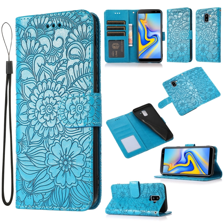 Skin Feel Embossed Sunflower Horizontal Flip Leather Case with Holder & Card Slots & Wallet & Lanyard, For Samsung Galaxy S10+, For Samsung Galaxy S10e, For Samsung Galaxy A20s, For Samsung Galaxy A40, For Samsung Galaxy Note8, For Samsung Galaxy J6���...