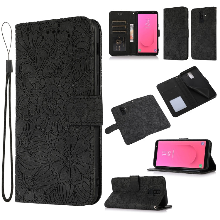 Skin Feel Embossed Sunflower Horizontal Flip Leather Case with Holder & Card Slots & Wallet & Lanyard, For Samsung Galaxy S10+, For Samsung Galaxy S10e, For Samsung Galaxy A20s, For Samsung Galaxy A40, For Samsung Galaxy Note8, For Samsung Galaxy J6���...