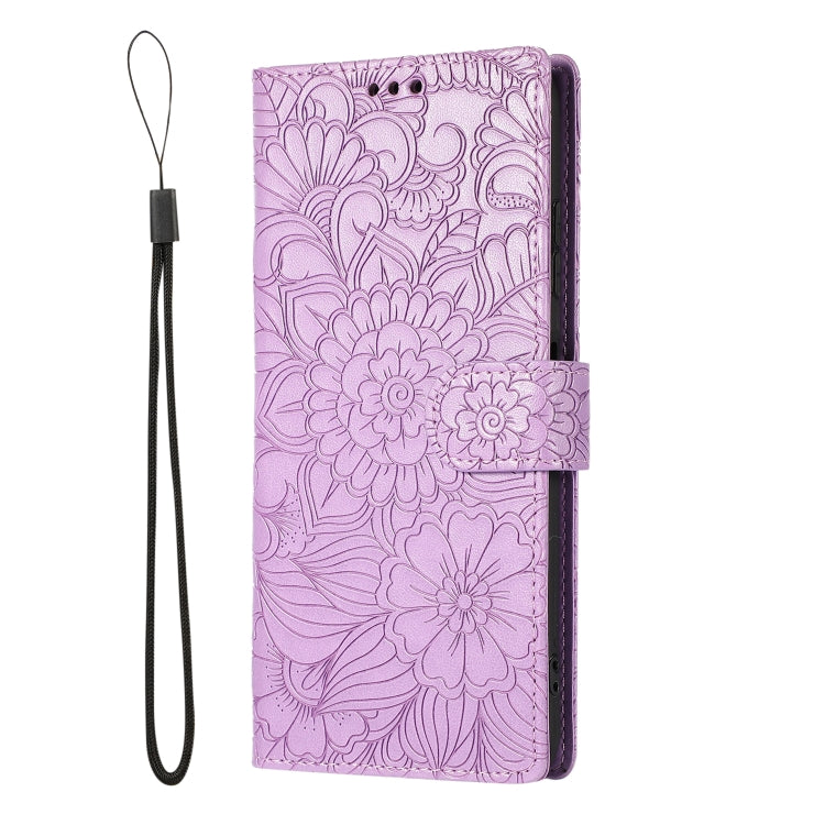 Skin Feel Embossed Sunflower Horizontal Flip Leather Case with Holder & Card Slots & Wallet & Lanyard, For Samsung Galaxy A22 5G, For Samsung Galaxy A51