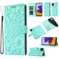 Skin Feel Embossed Sunflower Horizontal Flip Leather Case with Holder & Card Slots & Wallet & Lanyard, For Samsung Galaxy A22 5G, For Samsung Galaxy A51