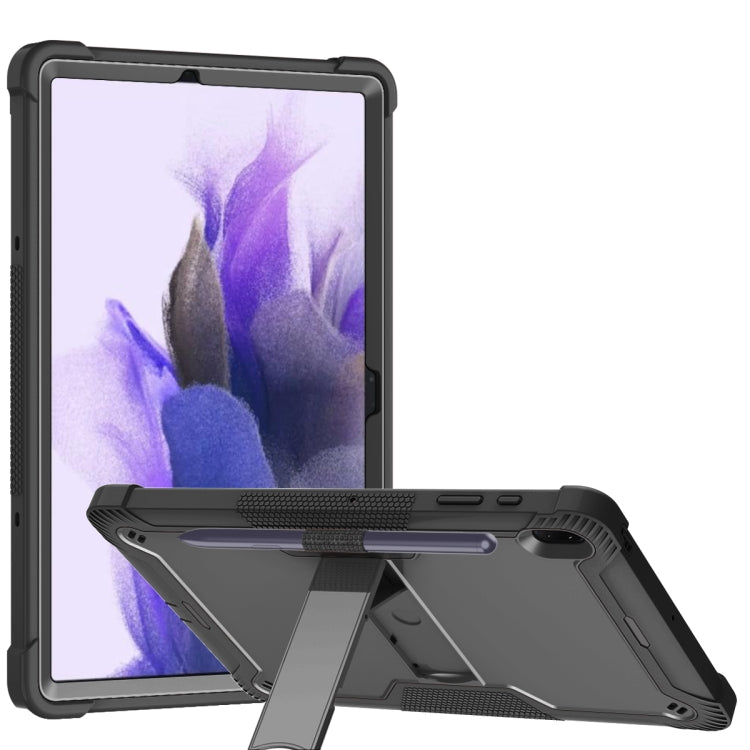Silicone + PC Shockproof Protective Case with Holder, For Samsung Galaxy Tab A 8.0 2019, For Samsung Galaxy Tab A 8.4(2020), For Samsung Galaxy Tab A7 Lite T225/T220, For Samsung Galaxy Tab S6 Lite, For Samsung Galaxy Tab S7 FE�������������������������...