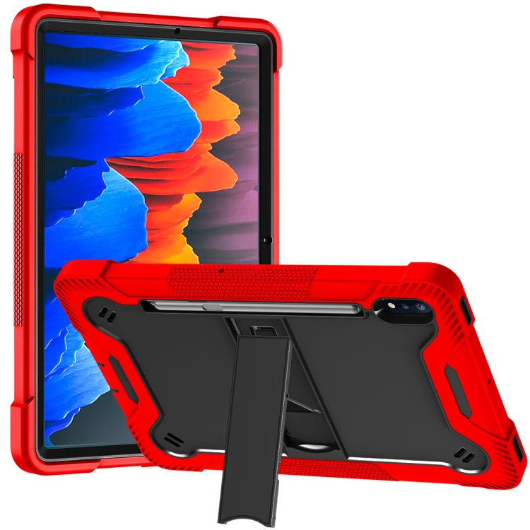Silicone + PC Shockproof Protective Case with Holder, For Samsung Galaxy Tab A 8.0 2019, For Samsung Galaxy Tab A 8.4(2020), For Samsung Galaxy Tab A7 Lite T225/T220, For Samsung Galaxy Tab S6 Lite, For Samsung Galaxy Tab S7 FE�������������������������...