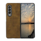 Two-color Cowhide Texture PU Shockproof Protective Case, For Samsung Galaxy Z Fold3 5G