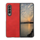 Two-color Cowhide Texture PU Shockproof Protective Case, For Samsung Galaxy Z Fold3 5G