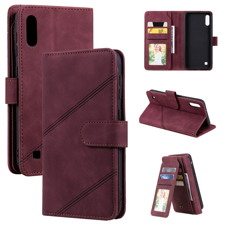 Skin Feel Business Horizontal Flip PU Leather Case with Holder & Multi-Card Slots & Wallet & Lanyard & Photo Frame, For Samsung Galaxy A10 / M10, For Samsung Galaxy A20 / A30, For Samsung Galaxy A32 4G, For Samsung Galaxy A50���������������������������...