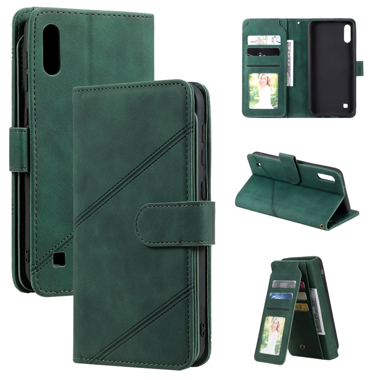 Skin Feel Business Horizontal Flip PU Leather Case with Holder & Multi-Card Slots & Wallet & Lanyard & Photo Frame, For Samsung Galaxy A10 / M10, For Samsung Galaxy A20 / A30, For Samsung Galaxy A32 4G, For Samsung Galaxy A50���������������������������...