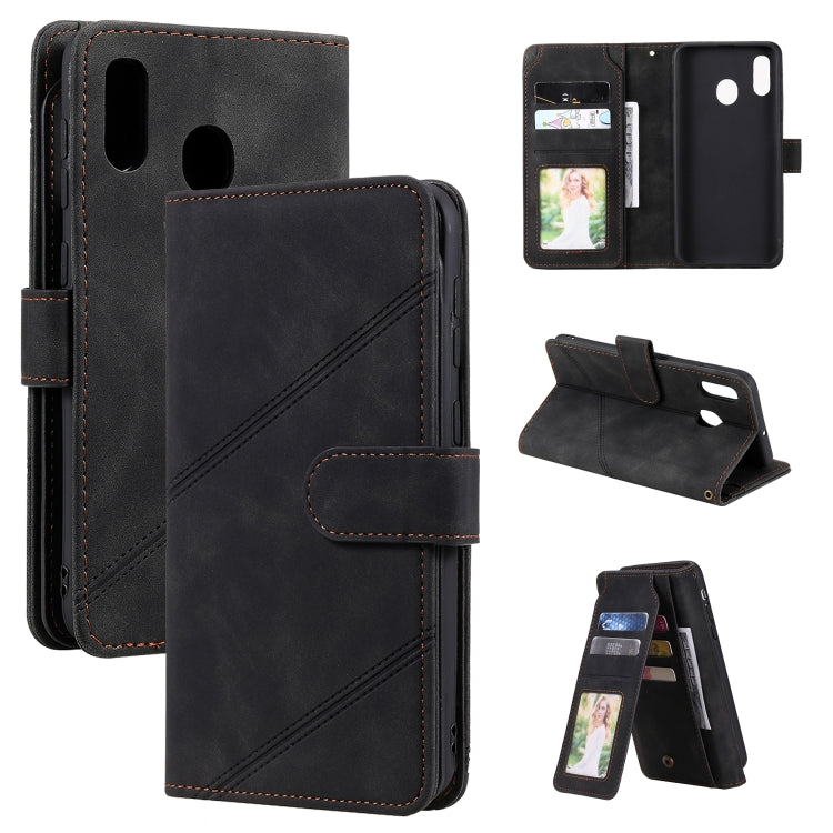 Skin Feel Business Horizontal Flip PU Leather Case with Holder & Multi-Card Slots & Wallet & Lanyard & Photo Frame, For Samsung Galaxy A10 / M10, For Samsung Galaxy A20 / A30, For Samsung Galaxy A32 4G, For Samsung Galaxy A50���������������������������...
