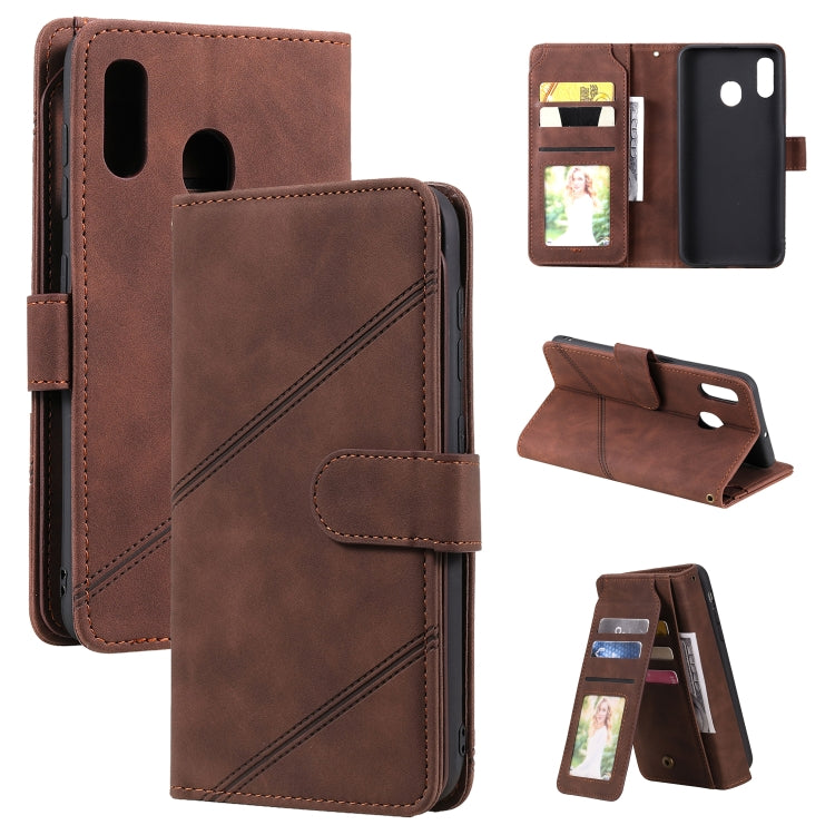 Skin Feel Business Horizontal Flip PU Leather Case with Holder & Multi-Card Slots & Wallet & Lanyard & Photo Frame, For Samsung Galaxy A10 / M10, For Samsung Galaxy A20 / A30, For Samsung Galaxy A32 4G, For Samsung Galaxy A50���������������������������...