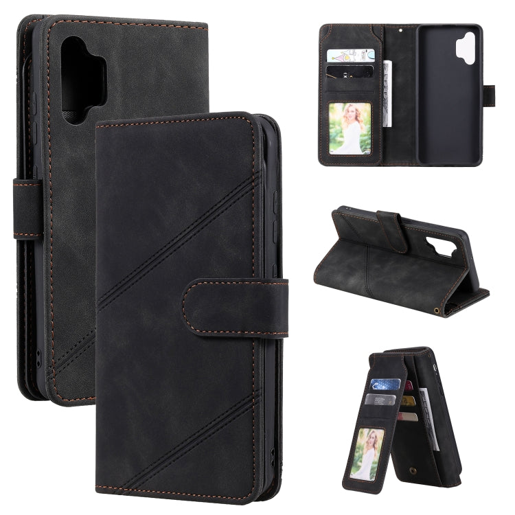 Skin Feel Business Horizontal Flip PU Leather Case with Holder & Multi-Card Slots & Wallet & Lanyard & Photo Frame, For Samsung Galaxy A10 / M10, For Samsung Galaxy A20 / A30, For Samsung Galaxy A32 4G, For Samsung Galaxy A50���������������������������...