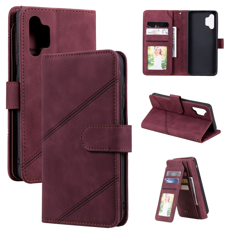 Skin Feel Business Horizontal Flip PU Leather Case with Holder & Multi-Card Slots & Wallet & Lanyard & Photo Frame, For Samsung Galaxy A10 / M10, For Samsung Galaxy A20 / A30, For Samsung Galaxy A32 4G, For Samsung Galaxy A50���������������������������...