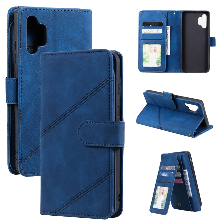Skin Feel Business Horizontal Flip PU Leather Case with Holder & Multi-Card Slots & Wallet & Lanyard & Photo Frame, For Samsung Galaxy A10 / M10, For Samsung Galaxy A20 / A30, For Samsung Galaxy A32 4G, For Samsung Galaxy A50���������������������������...