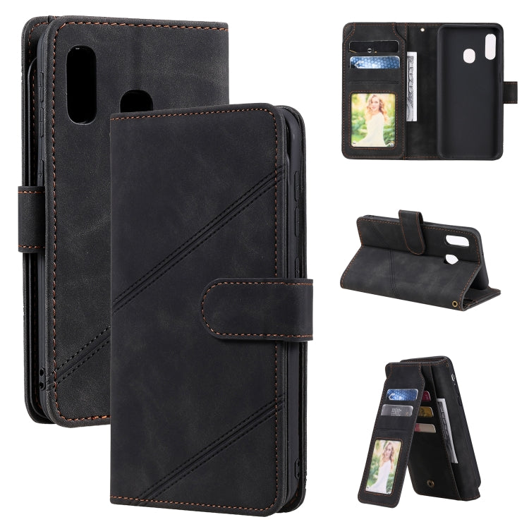 Skin Feel Business Horizontal Flip PU Leather Case with Holder & Multi-Card Slots & Wallet & Lanyard & Photo Frame, For Samsung Galaxy A21s, For Samsung Galaxy A40, For Samsung Galaxy A20e, For Samsung Galaxy A70, For Samsung Galaxy Note10+������������...