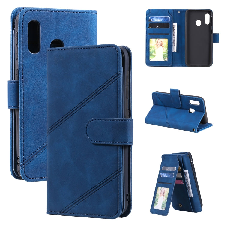 Skin Feel Business Horizontal Flip PU Leather Case with Holder & Multi-Card Slots & Wallet & Lanyard & Photo Frame, For Samsung Galaxy A21s, For Samsung Galaxy A40, For Samsung Galaxy A20e, For Samsung Galaxy A70, For Samsung Galaxy Note10+������������...