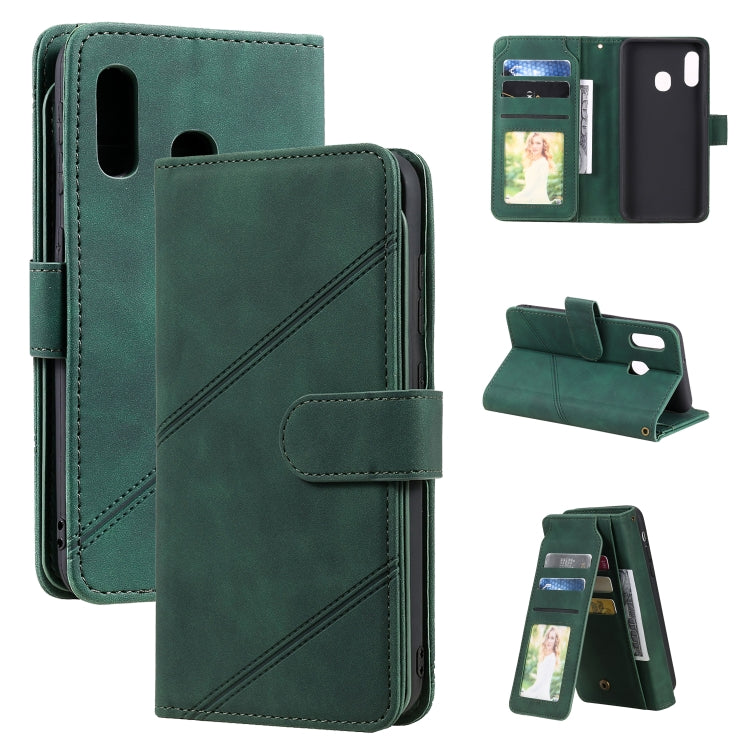Skin Feel Business Horizontal Flip PU Leather Case with Holder & Multi-Card Slots & Wallet & Lanyard & Photo Frame, For Samsung Galaxy A21s, For Samsung Galaxy A40, For Samsung Galaxy A20e, For Samsung Galaxy A70, For Samsung Galaxy Note10+������������...