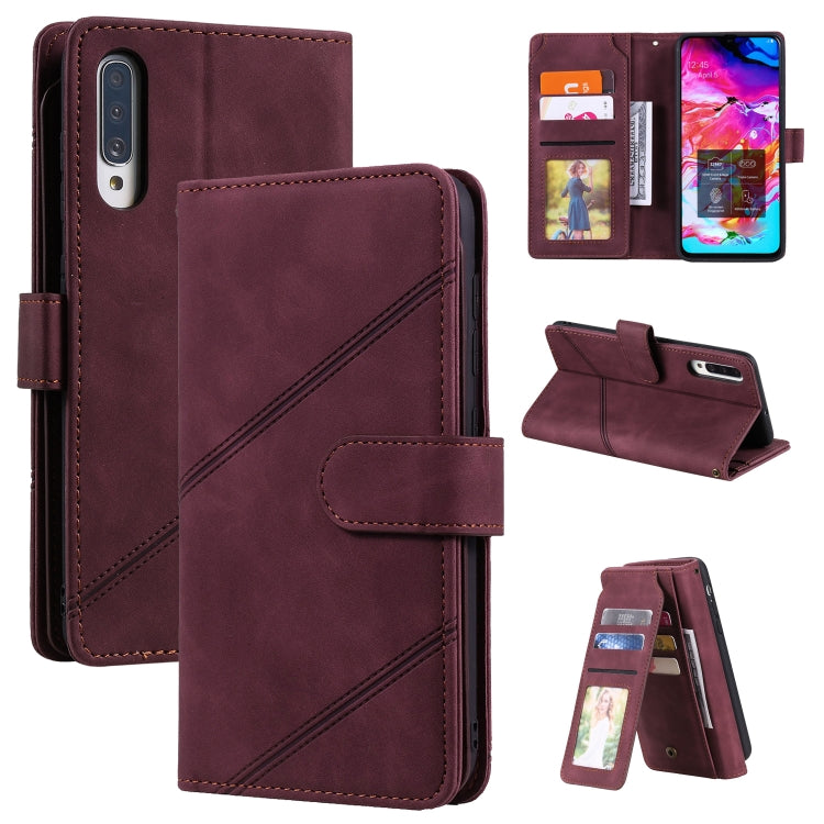 Skin Feel Business Horizontal Flip PU Leather Case with Holder & Multi-Card Slots & Wallet & Lanyard & Photo Frame, For Samsung Galaxy A21s, For Samsung Galaxy A40, For Samsung Galaxy A20e, For Samsung Galaxy A70, For Samsung Galaxy Note10+������������...