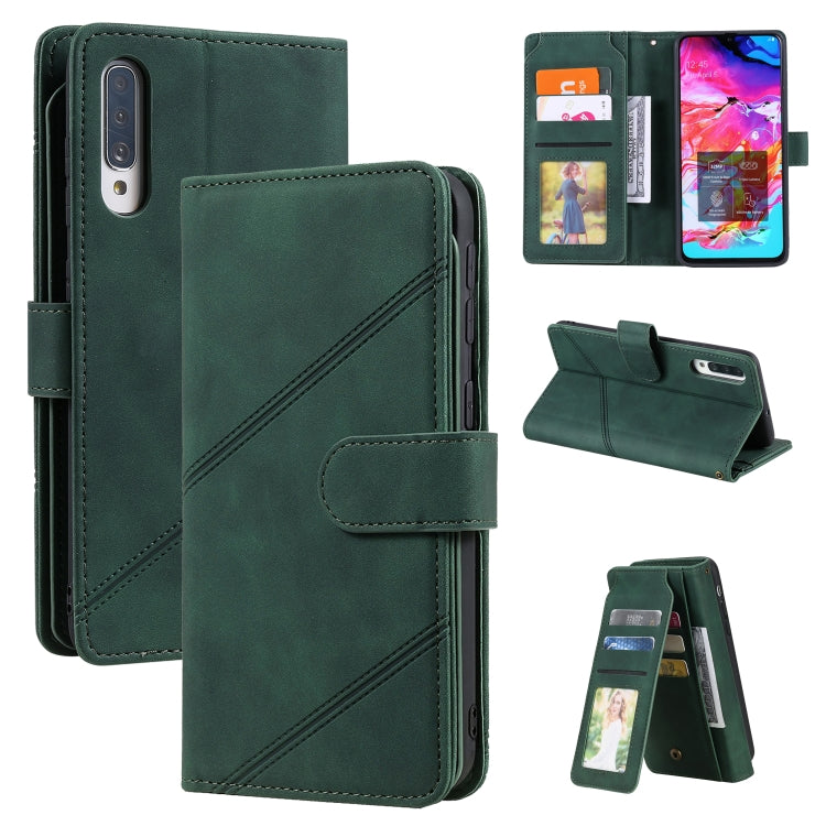 Skin Feel Business Horizontal Flip PU Leather Case with Holder & Multi-Card Slots & Wallet & Lanyard & Photo Frame, For Samsung Galaxy A21s, For Samsung Galaxy A40, For Samsung Galaxy A20e, For Samsung Galaxy A70, For Samsung Galaxy Note10+������������...