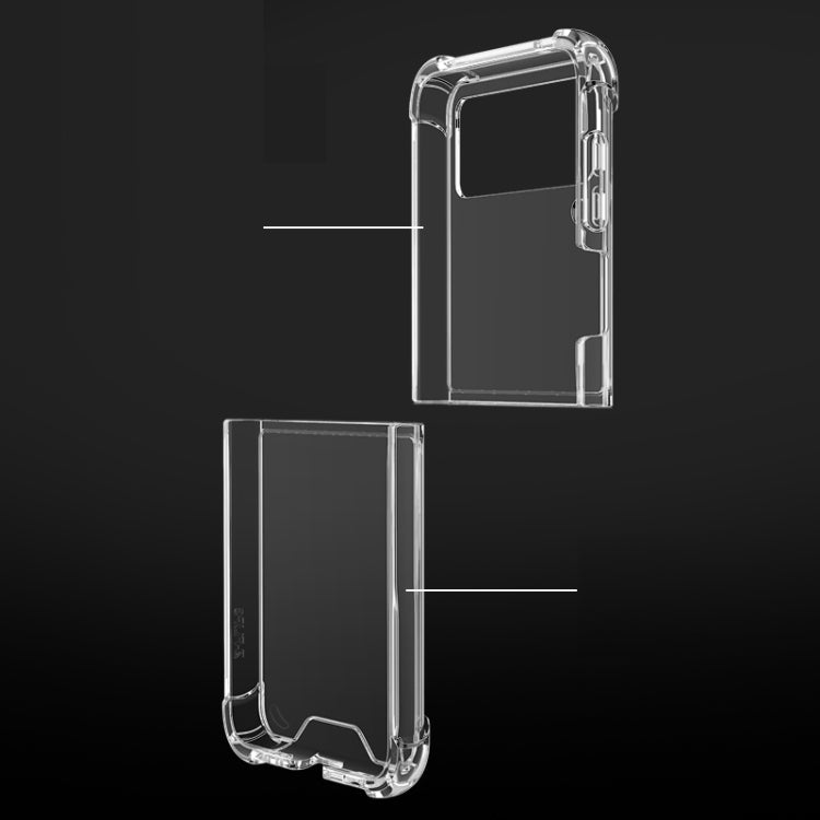 Shock-resistant Transparent Acrylic TPU Protective Case, For Samsung Galaxy Z Flip3 5G