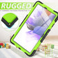 Shockproof Colorful Silicone + PC Protective Case with Holder & Shoulder Strap & Hand Strap & Pen Slot For Samsung Galaxy Tab, For Samsung Galaxy Tab S7 FE 12.4 inch 2021 SM-T730 / SM-T736B