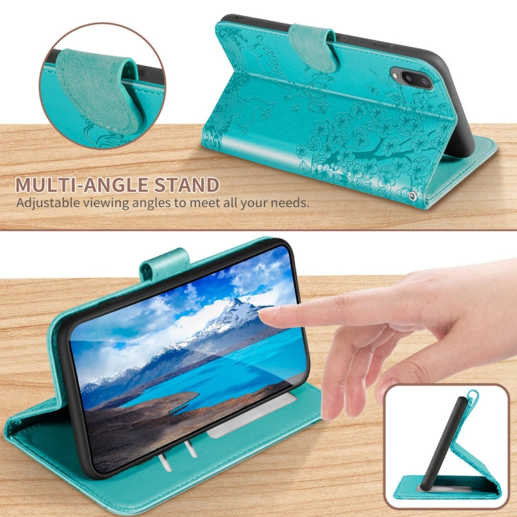 Sika Deer Embossing Pattern Horizontal Flip PU Leather Case with Holder & Card Slot & Wallet & Photo Frame, For Samsung Galaxy A02 EU Version, For Samsung Galaxy A02s EU Version, For Samsung Galaxy A03s 164mm, For Samsung Galaxy A10��������������������...