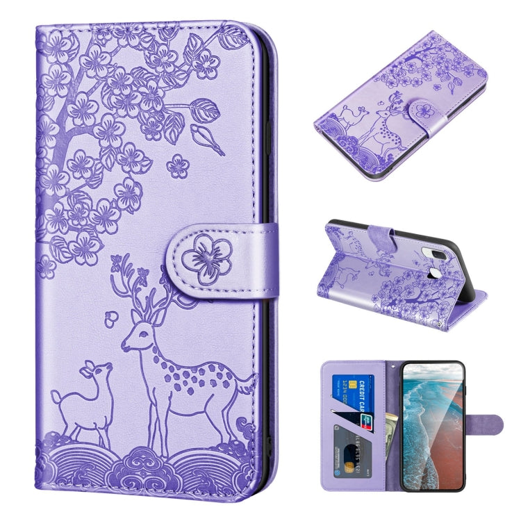 Sika Deer Embossing Pattern Horizontal Flip PU Leather Case with Holder & Card Slot & Wallet & Photo Frame, For Samsung Galaxy A71 4G, For Samsung Galaxy A71 5G, For Samsung Galaxy A72 5G / 4G, For Samsung Galaxy A52 5G / 4G, For Samsung Galaxy A82 5G�...