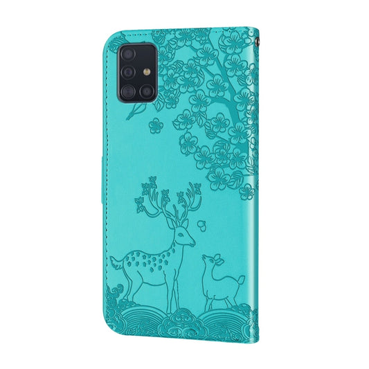 Sika Deer Embossing Pattern Horizontal Flip PU Leather Case with Holder & Card Slot & Wallet & Photo Frame, For Samsung Galaxy A71 4G, For Samsung Galaxy A71 5G, For Samsung Galaxy A72 5G / 4G, For Samsung Galaxy A52 5G / 4G, For Samsung Galaxy A82 5G�...