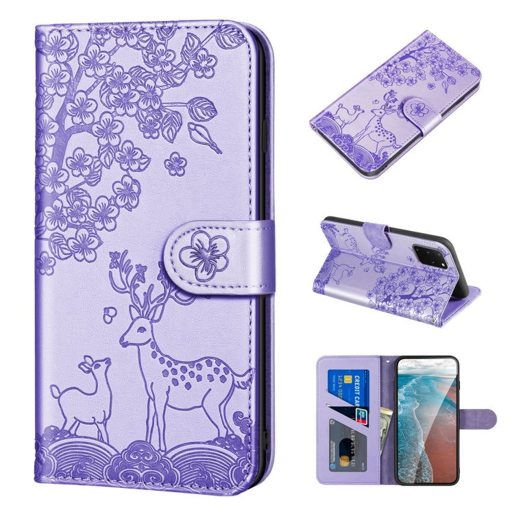 Sika Deer Embossing Pattern Horizontal Flip PU Leather Case with Holder & Card Slot & Wallet & Photo Frame, For Samsung Galaxy S21 5G, For Samsung Galaxy S21+ 5G, For Samsung Galaxy S21 Ultra 5G, For Samsung Galaxy S21 FE, For Samsung Galaxy S20�������...