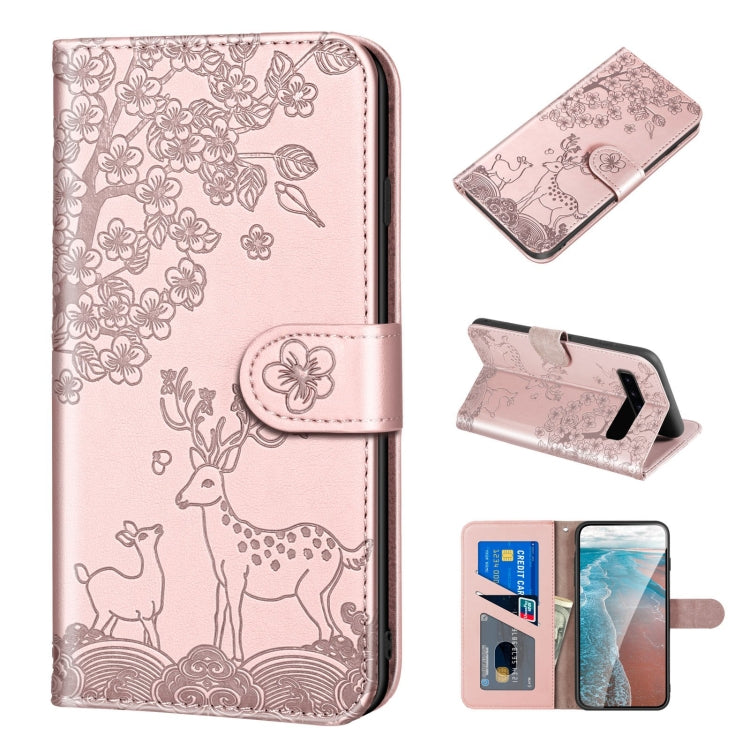 Sika Deer Embossing Pattern Horizontal Flip PU Leather Case with Holder & Card Slot & Wallet & Photo Frame, For Samsung Galaxy Note20 Ultra, For Samsung Galaxy S10, For Samsung Galaxy S10 Plus, For Samsung Galaxy S10e, For Samsung Galaxy S9������������...