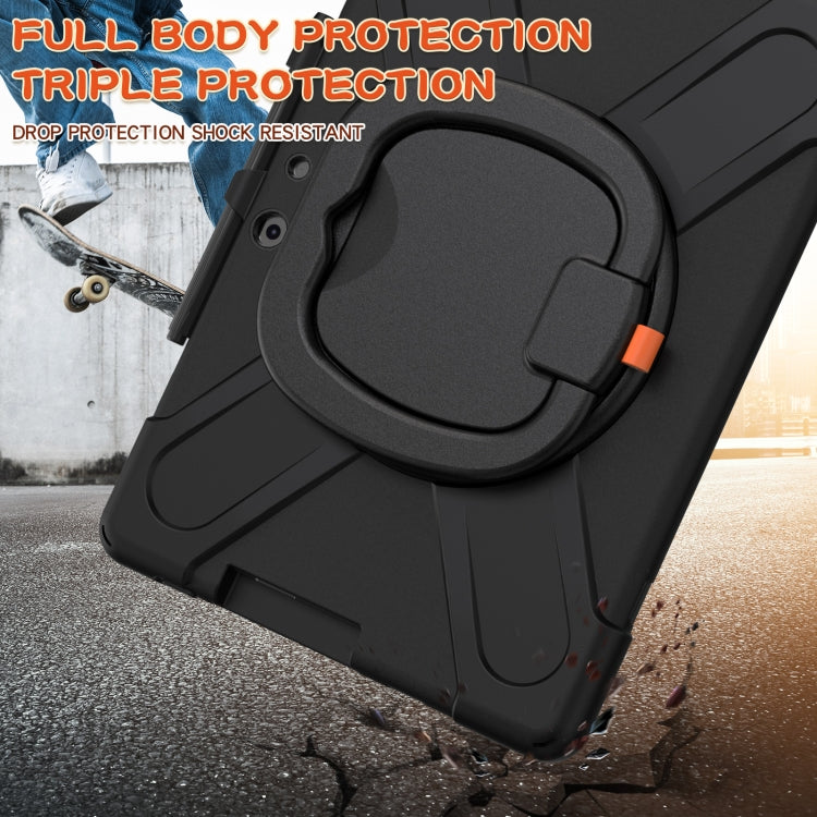 Silicone + PC Protective Case with Holder & Shoulder Strap, For Microsoft Surface Pro X / Pro X 2021, For Samsung Galaxy Tab S6 T860, For Microsoft Surface Pro 7+/7/6/5/4, For Lenovo Tab P11 Pro TB-J706F, For Microsoft Surface Go 4 / 3 / 2 / 1