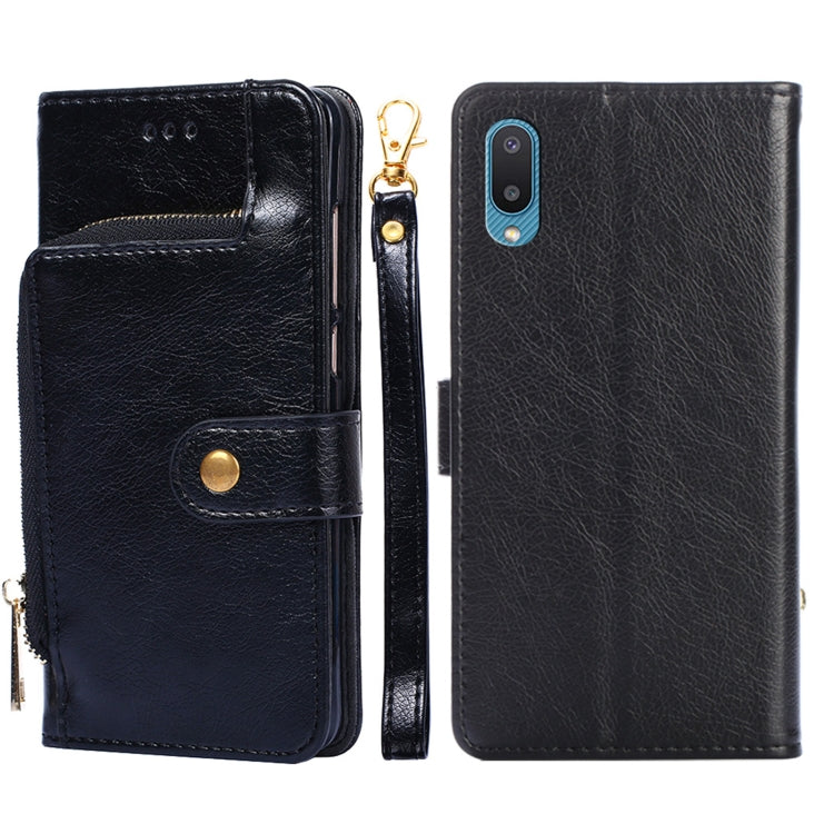 Zipper Bag PU + TPU Horizontal Flip Leather Case with Holder & Card Slot & Wallet & Lanyard, For Samsung Galaxy A11 EU Version, For Samsung Galaxy A12, For Samsung Galaxy A31 EU Version, For Samsung Galaxy A41 EU Version, For Samsung Galaxy A02��������...