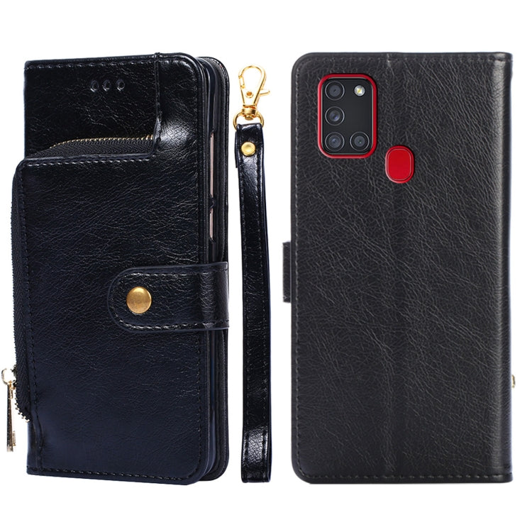 Zipper Bag PU + TPU Horizontal Flip Leather Case with Holder & Card Slot & Wallet & Lanyard, For Samsung Galaxy A11 EU Version, For Samsung Galaxy A12, For Samsung Galaxy A31 EU Version, For Samsung Galaxy A41 EU Version, For Samsung Galaxy A02��������...