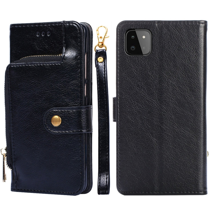 Zipper Bag PU + TPU Horizontal Flip Leather Case with Holder & Card Slot & Wallet & Lanyard, For Samsung Galaxy A11 EU Version, For Samsung Galaxy A12, For Samsung Galaxy A31 EU Version, For Samsung Galaxy A41 EU Version, For Samsung Galaxy A02��������...