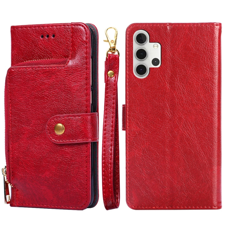 Zipper Bag PU + TPU Horizontal Flip Leather Case with Holder & Card Slot & Wallet & Lanyard, For Samsung Galaxy A11 EU Version, For Samsung Galaxy A12, For Samsung Galaxy A31 EU Version, For Samsung Galaxy A41 EU Version, For Samsung Galaxy A02��������...