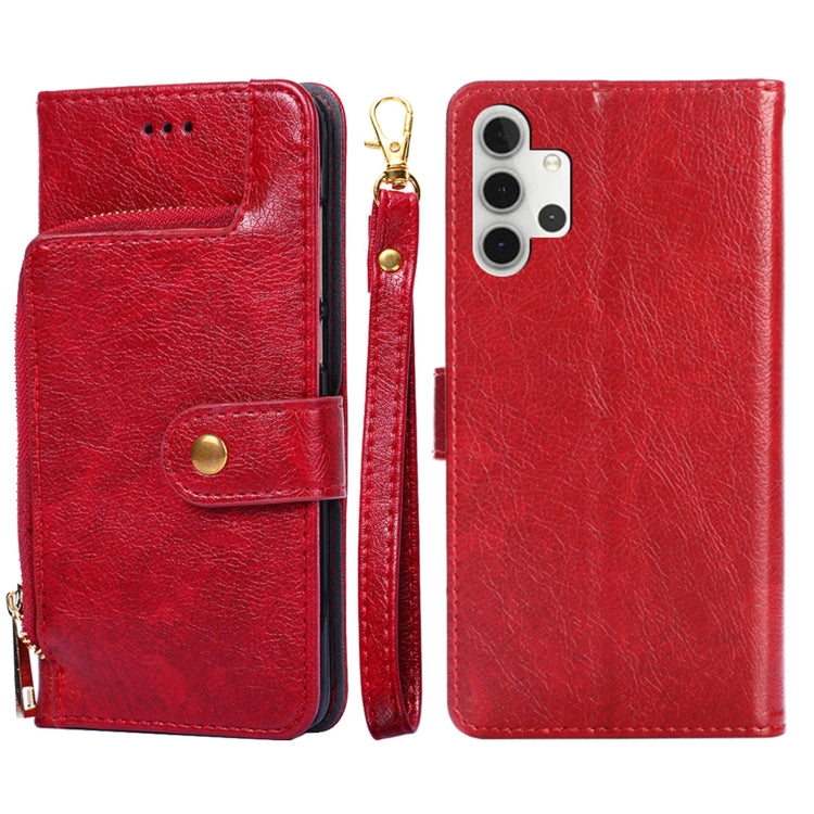 Zipper Bag PU + TPU Horizontal Flip Leather Case with Holder & Card Slot & Wallet & Lanyard, For Samsung Galaxy A32 5G, For Samsung Galaxy A42 5G, For Samsung Galaxy A51 4G, For Samsung Galaxy A51 5G, For Samsung Galaxy A52 5G / 4G���������������������...