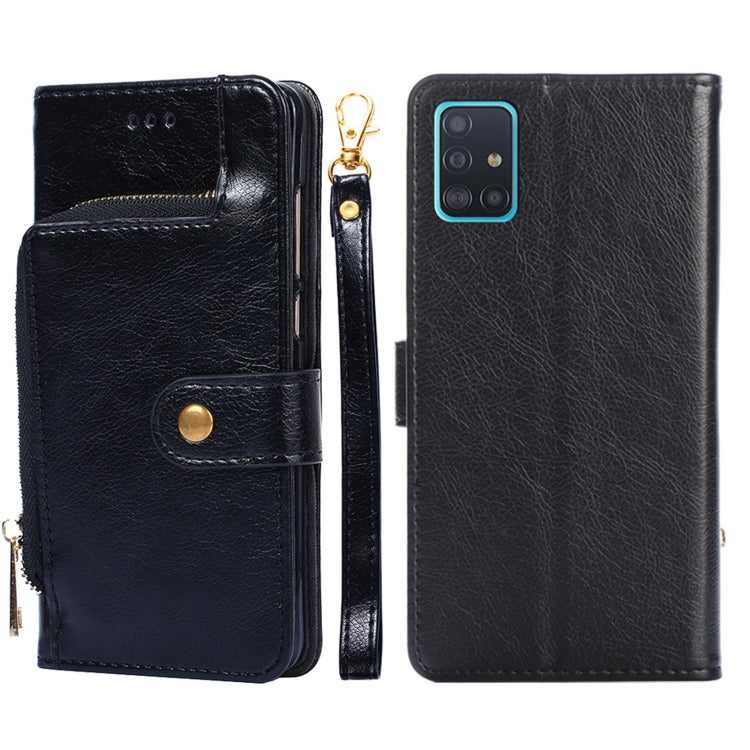 Zipper Bag PU + TPU Horizontal Flip Leather Case with Holder & Card Slot & Wallet & Lanyard, For Samsung Galaxy A32 5G, For Samsung Galaxy A42 5G, For Samsung Galaxy A51 4G, For Samsung Galaxy A51 5G, For Samsung Galaxy A52 5G / 4G���������������������...