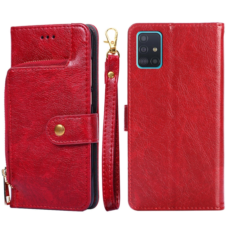 Zipper Bag PU + TPU Horizontal Flip Leather Case with Holder & Card Slot & Wallet & Lanyard, For Samsung Galaxy A32 5G, For Samsung Galaxy A42 5G, For Samsung Galaxy A51 4G, For Samsung Galaxy A51 5G, For Samsung Galaxy A52 5G / 4G���������������������...