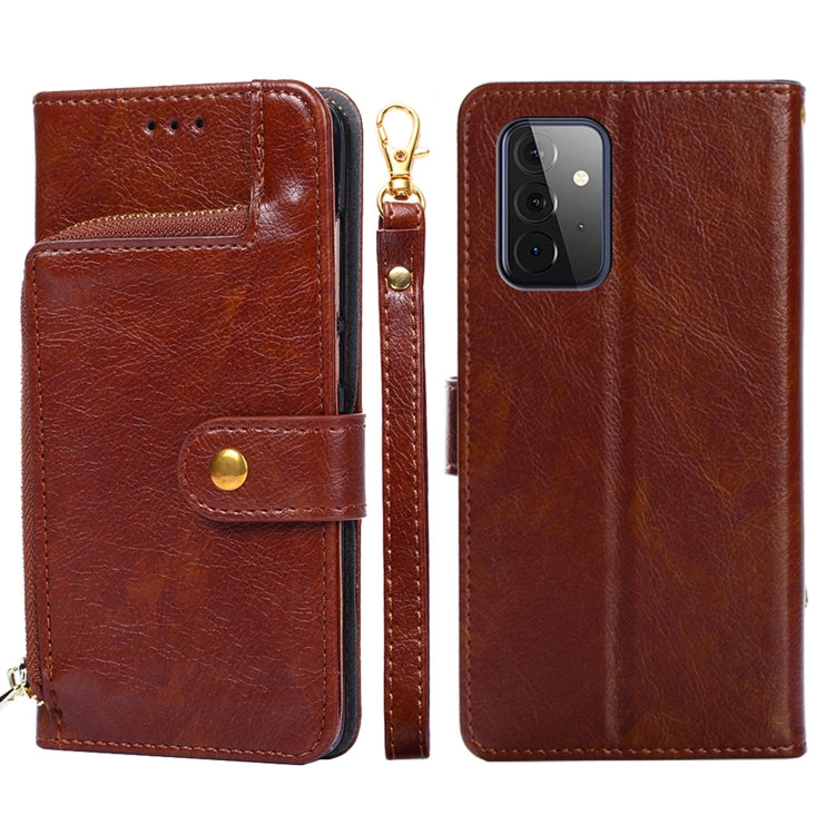 Zipper Bag PU + TPU Horizontal Flip Leather Case with Holder & Card Slot & Wallet & Lanyard, For Samsung Galaxy A32 5G, For Samsung Galaxy A42 5G, For Samsung Galaxy A51 4G, For Samsung Galaxy A51 5G, For Samsung Galaxy A52 5G / 4G���������������������...