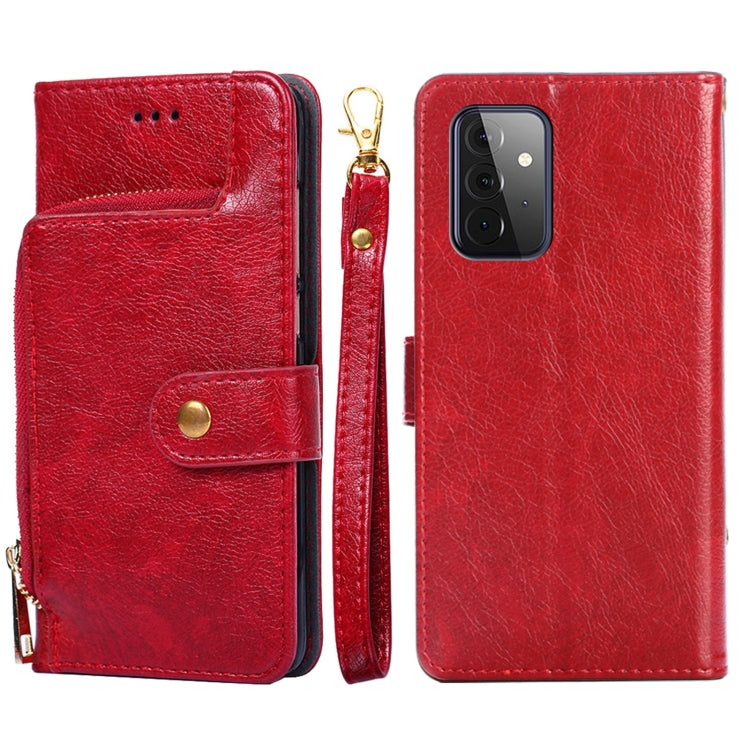 Zipper Bag PU + TPU Horizontal Flip Leather Case with Holder & Card Slot & Wallet & Lanyard, For Samsung Galaxy A32 5G, For Samsung Galaxy A42 5G, For Samsung Galaxy A51 4G, For Samsung Galaxy A51 5G, For Samsung Galaxy A52 5G / 4G���������������������...