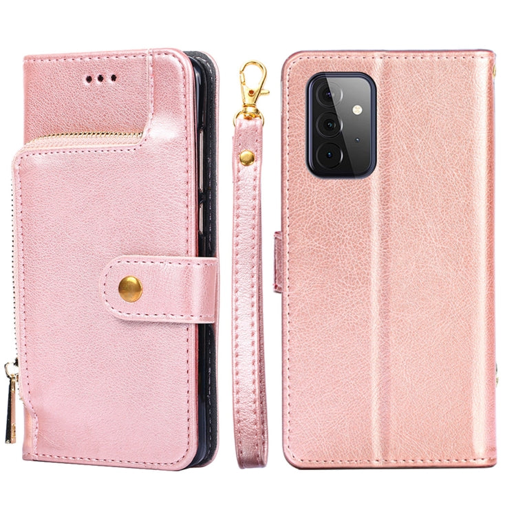 Zipper Bag PU + TPU Horizontal Flip Leather Case with Holder & Card Slot & Wallet & Lanyard, For Samsung Galaxy A32 5G, For Samsung Galaxy A42 5G, For Samsung Galaxy A51 4G, For Samsung Galaxy A51 5G, For Samsung Galaxy A52 5G / 4G���������������������...