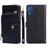 Zipper Bag PU + TPU Horizontal Flip Leather Case with Holder & Card Slot & Wallet & Lanyard, For Samsung Galaxy F62 / M62, For Samsung Galaxy F12 / M12, For Samsung Galaxy M51, For Samsung Galaxy Note10+, For Samsung Galaxy S10+, For Samsung Galaxy S20...