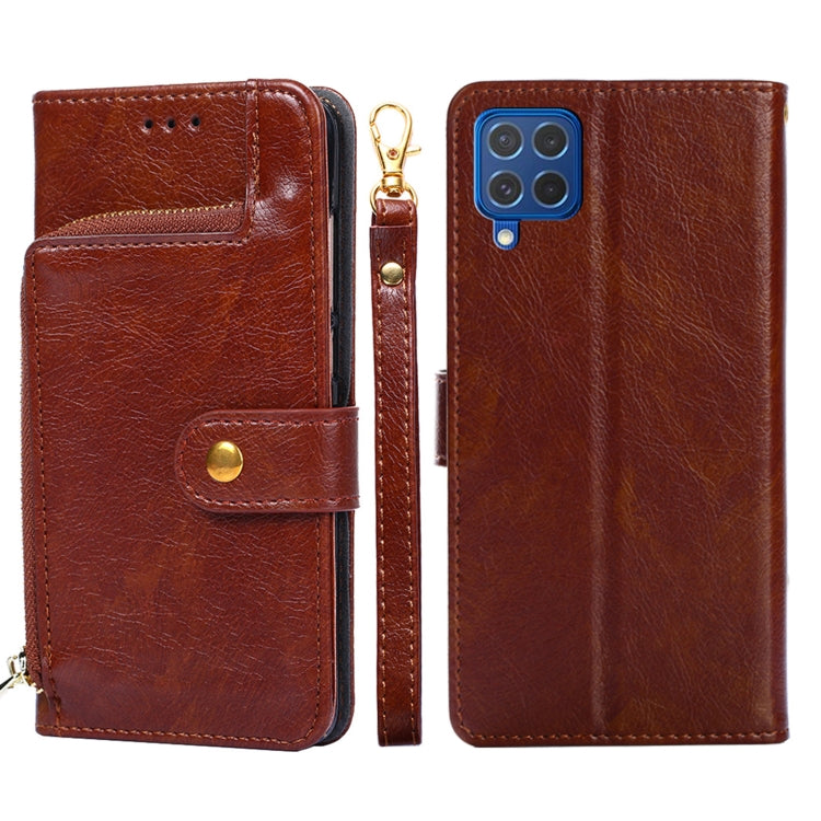 Zipper Bag PU + TPU Horizontal Flip Leather Case with Holder & Card Slot & Wallet & Lanyard, For Samsung Galaxy F62 / M62, For Samsung Galaxy F12 / M12, For Samsung Galaxy M51, For Samsung Galaxy Note10+, For Samsung Galaxy S10+, For Samsung Galaxy S20...