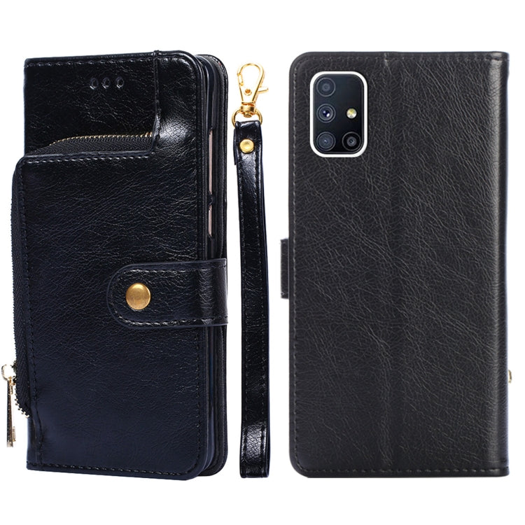 Zipper Bag PU + TPU Horizontal Flip Leather Case with Holder & Card Slot & Wallet & Lanyard, For Samsung Galaxy F62 / M62, For Samsung Galaxy F12 / M12, For Samsung Galaxy M51, For Samsung Galaxy Note10+, For Samsung Galaxy S10+, For Samsung Galaxy S20...
