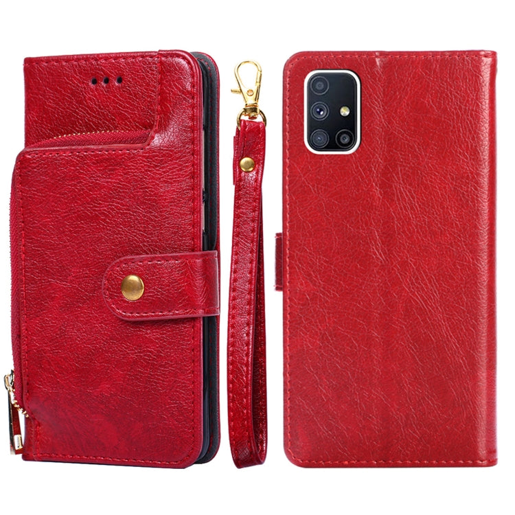 Zipper Bag PU + TPU Horizontal Flip Leather Case with Holder & Card Slot & Wallet & Lanyard, For Samsung Galaxy F62 / M62, For Samsung Galaxy F12 / M12, For Samsung Galaxy M51, For Samsung Galaxy Note10+, For Samsung Galaxy S10+, For Samsung Galaxy S20...