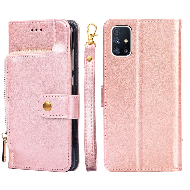 Zipper Bag PU + TPU Horizontal Flip Leather Case with Holder & Card Slot & Wallet & Lanyard, For Samsung Galaxy F62 / M62, For Samsung Galaxy F12 / M12, For Samsung Galaxy M51, For Samsung Galaxy Note10+, For Samsung Galaxy S10+, For Samsung Galaxy S20...