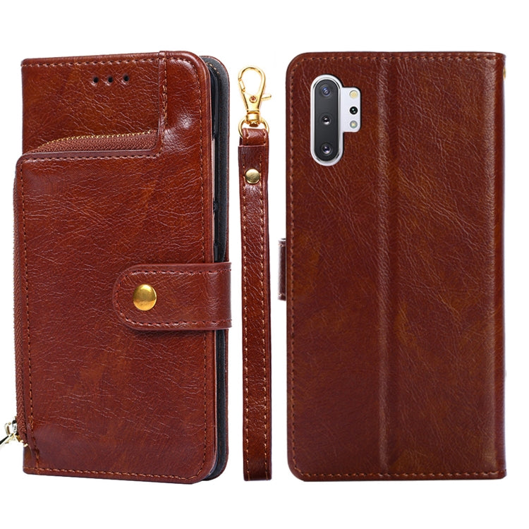 Zipper Bag PU + TPU Horizontal Flip Leather Case with Holder & Card Slot & Wallet & Lanyard, For Samsung Galaxy F62 / M62, For Samsung Galaxy F12 / M12, For Samsung Galaxy M51, For Samsung Galaxy Note10+, For Samsung Galaxy S10+, For Samsung Galaxy S20...